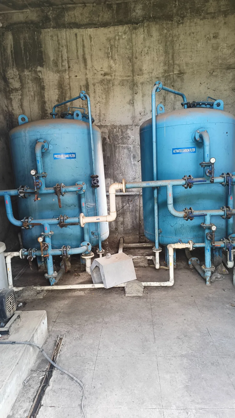Plant installation on site