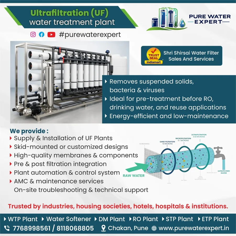 Ultrafiltration (UF) Water Treatment Plant — Pure Water Expert
